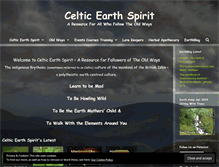 Tablet Screenshot of celticearthspirit.co.uk